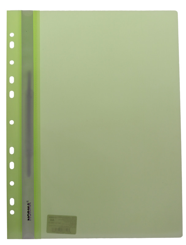 Папка-швидкозшивач NORMA (5262-13N), А4, PP, 120/160 мкм., салатова